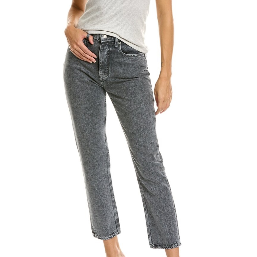 rag & bone sz 30 Nina high rise ankle cigarette jeans gray 27” inseam